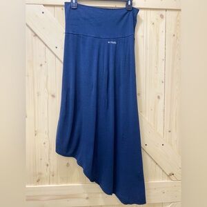 ❤️❤️Columbia PFG Sportswear Asymmetrical Long MIDI Blue Yoga Band Skirt